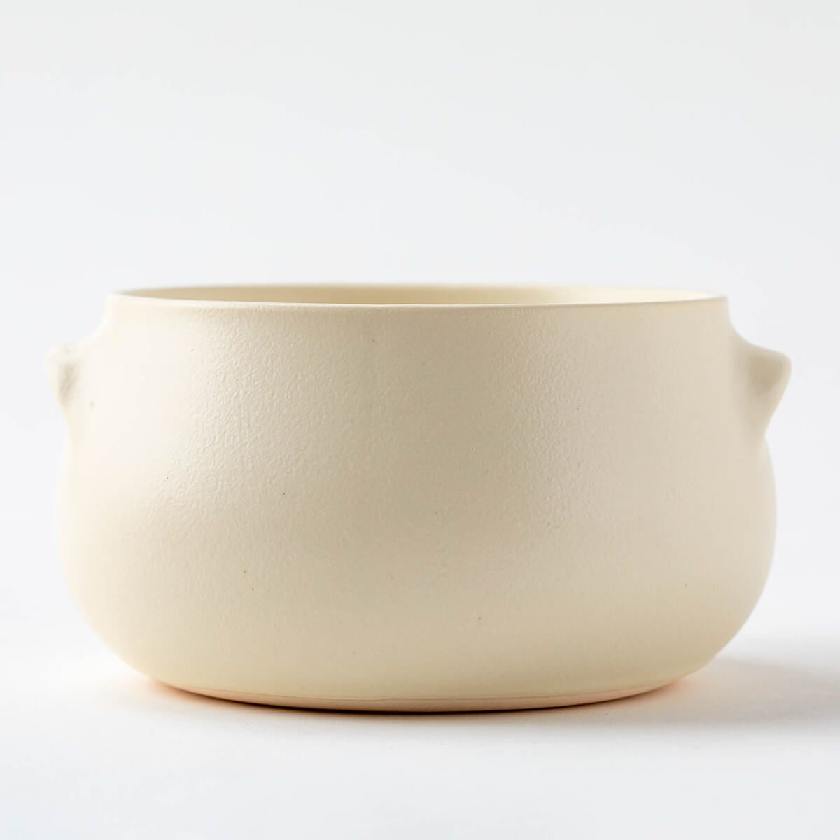 直火対応 スープボウル(単品) ほっこりとしたかわいいかたち(アイボリー/イエロー/ブラウン)