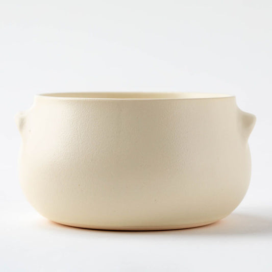 直火対応 スープボウル(単品) ほっこりとしたかわいいかたち(アイボリー/イエロー/ブラウン)