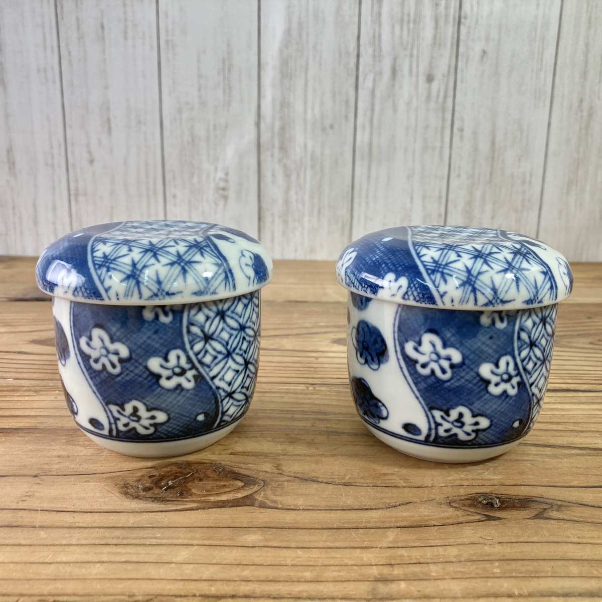 【25%OFF】特価品 茶碗蒸し 2個(吹き墨うさぎ/梅祥瑞)