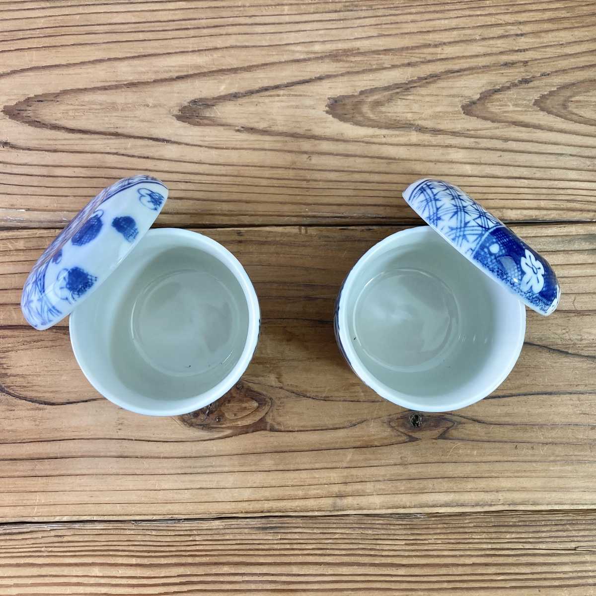 【25%OFF】特価品 茶碗蒸し 2個(吹き墨うさぎ/梅祥瑞)