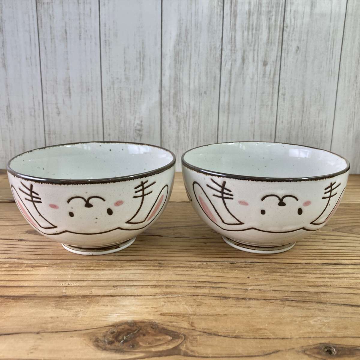 【20%OFF】特価品 ほっこり小丼 2個(ほっこりウサギ/ほっこりネコ)