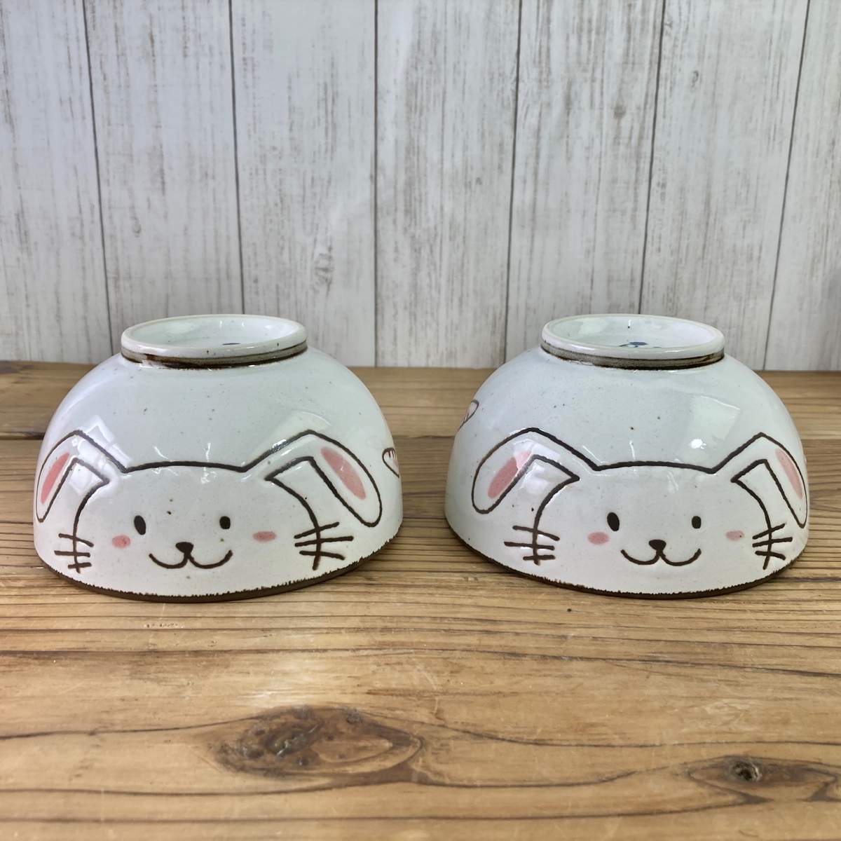 【20%OFF】特価品 ほっこり小丼 2個(ほっこりウサギ/ほっこりネコ)