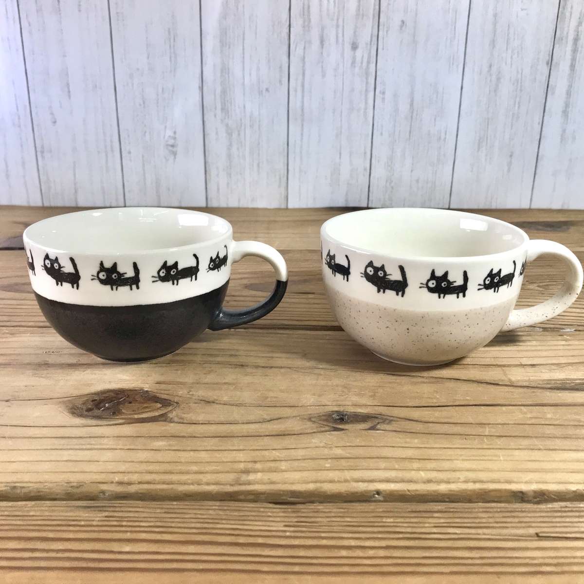 【33%OFF】特価品 黒ねこ スープカップ ペア