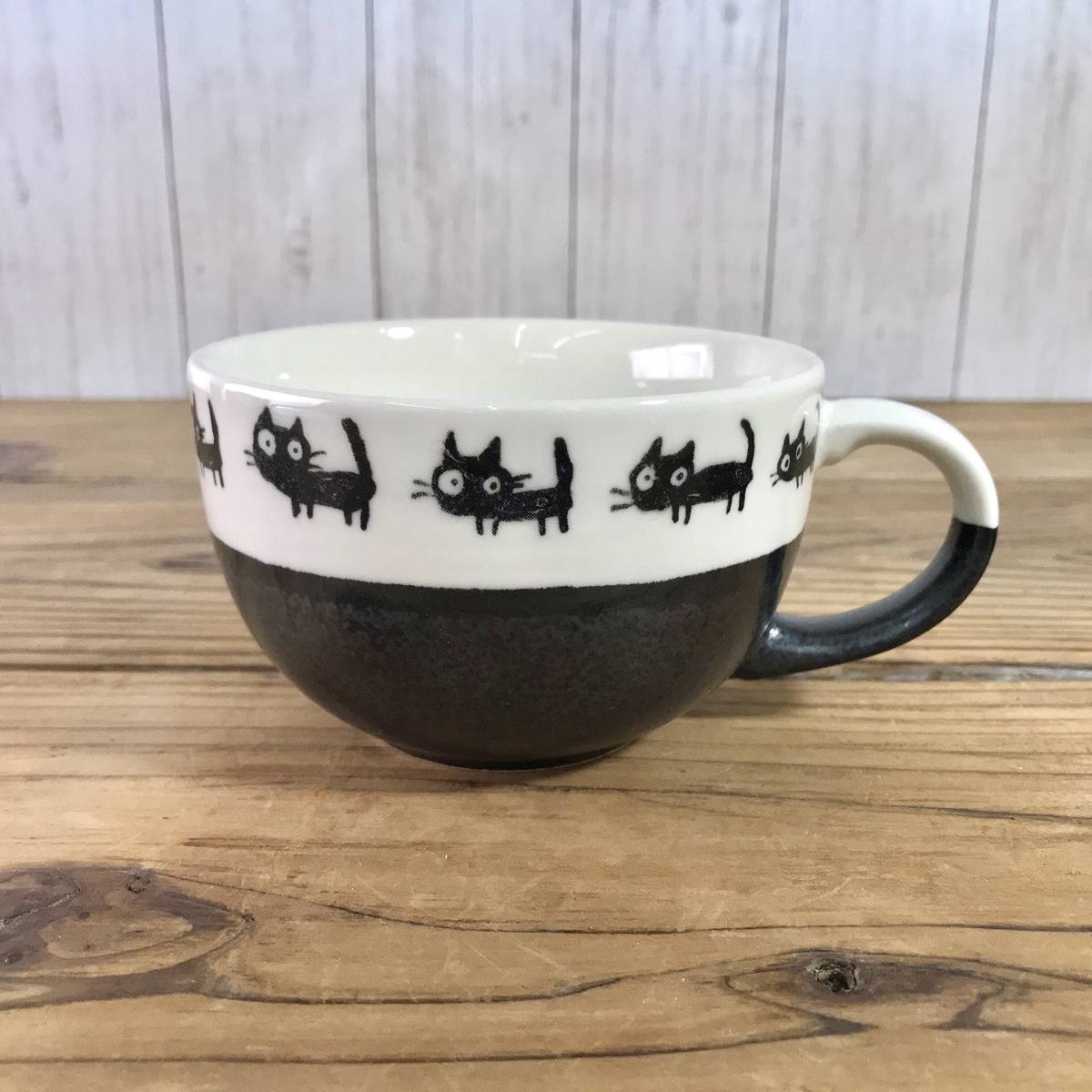 【33%OFF】特価品 黒ねこ スープカップ ペア