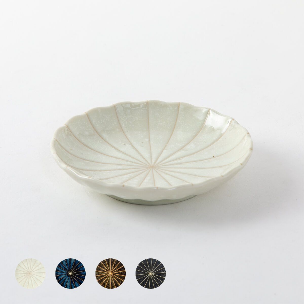 菊十草 35皿(白/青/緑/黒)