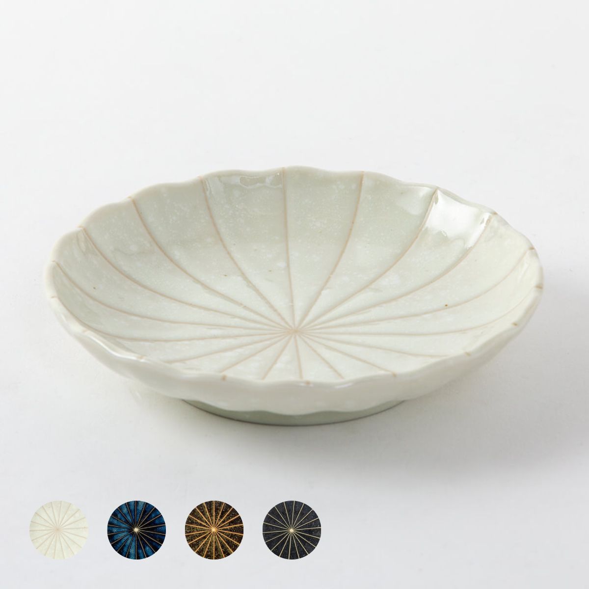菊十草 75皿(白/青/緑/黒)