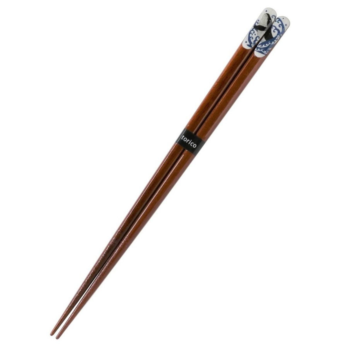【白波くじら】箸(23.0cm)天然木