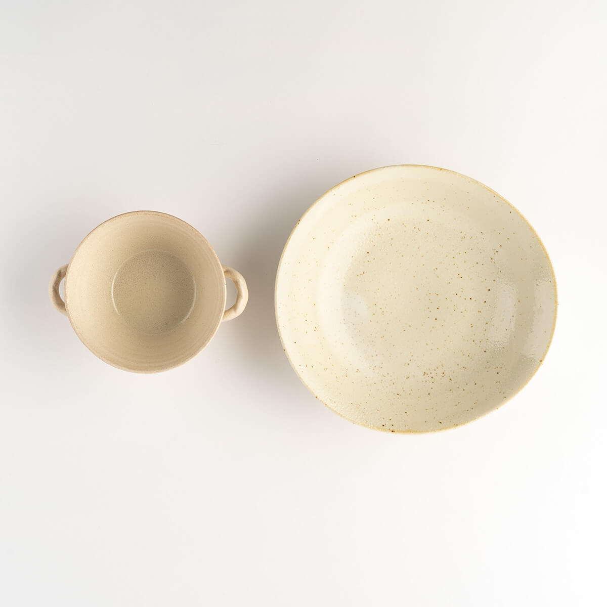 【特価品】ほっこり玉子型のカレー皿&グラタンボウルペア