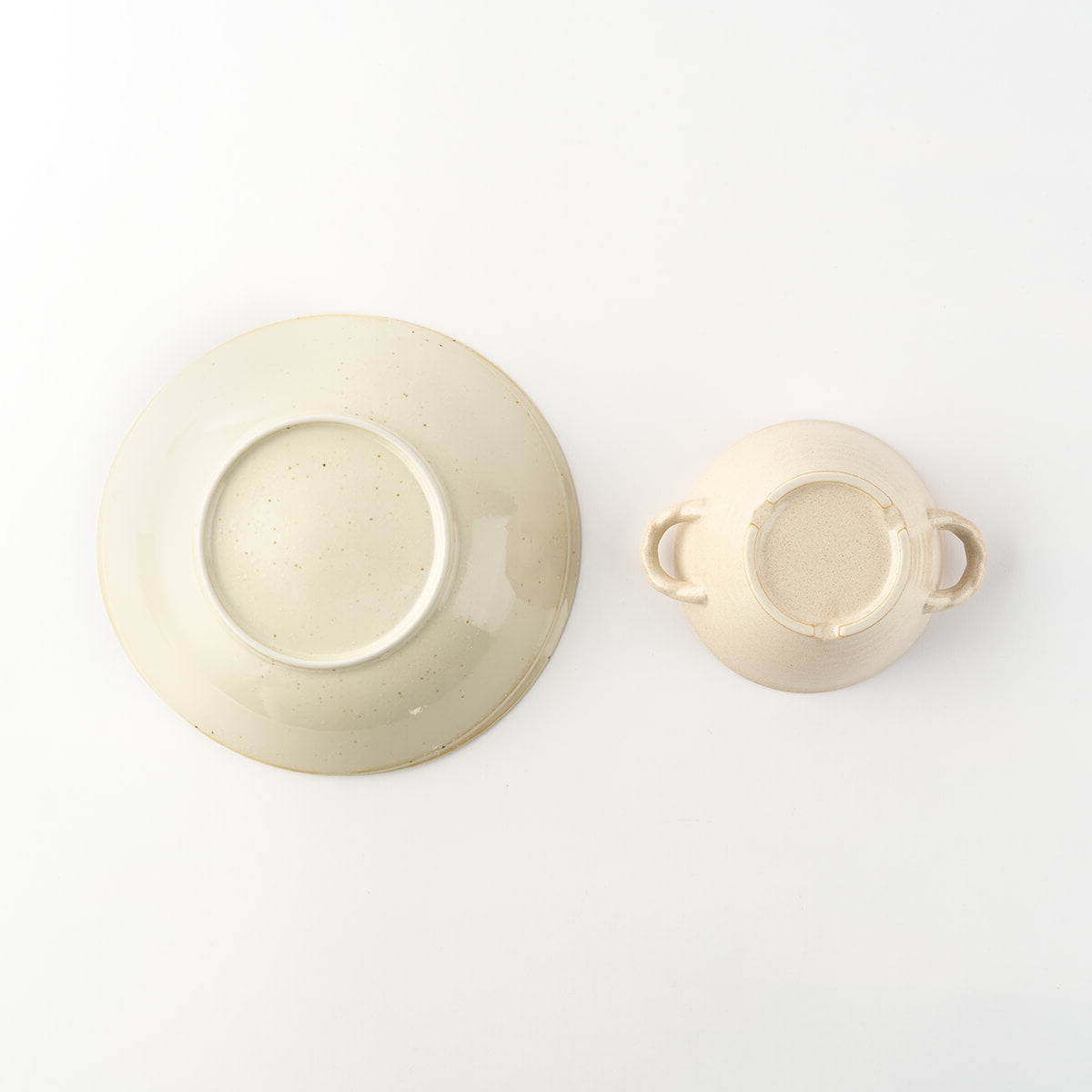 【特価品】ほっこり玉子型のカレー皿&グラタンボウルペア