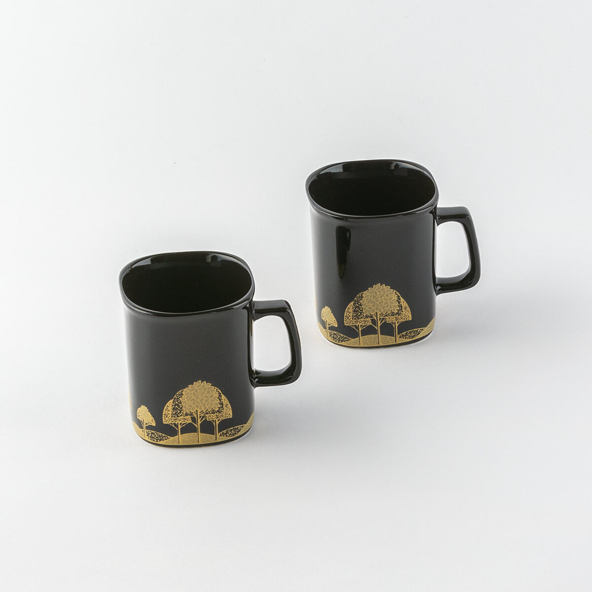 【50%OFF】特価品 知山窯 黒金 モダンマグペア 大樹