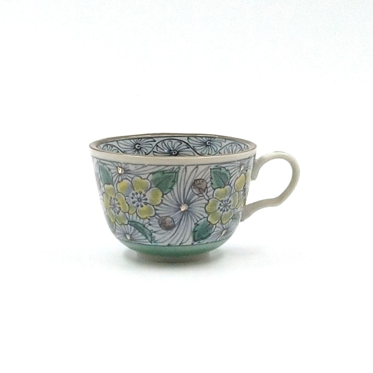 【69%OFF】色絵祥瑞 (いろえしょんずい)黄花紋 カップ