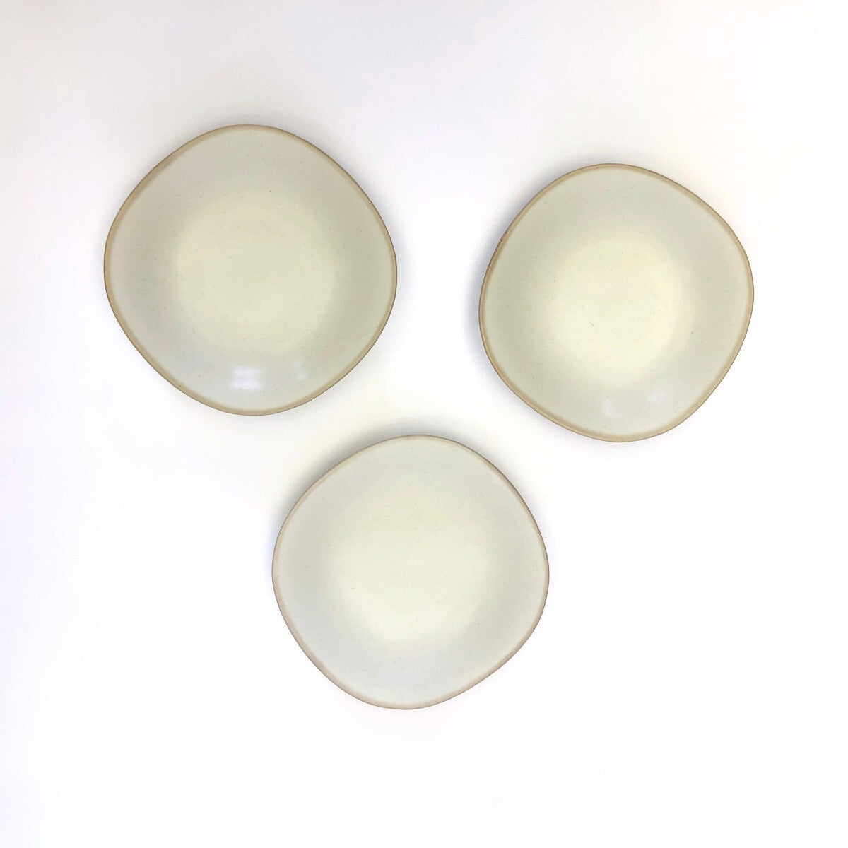 淡く優しいフチドリの器 カレー皿3点セット