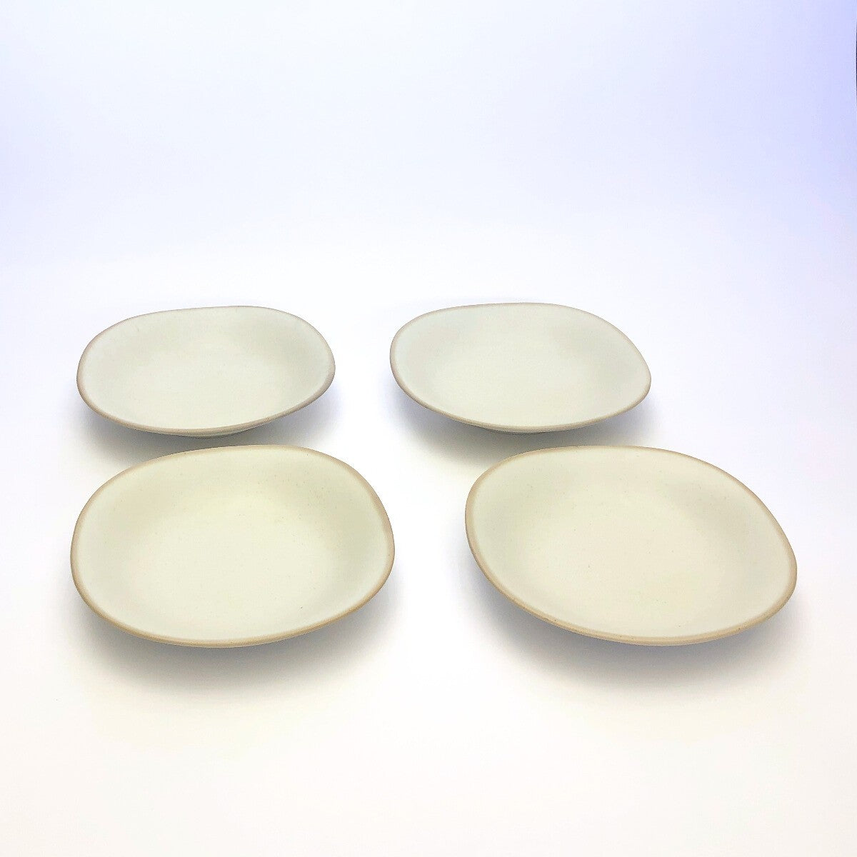 淡く優しいフチドリの器 カレー皿4点セット
