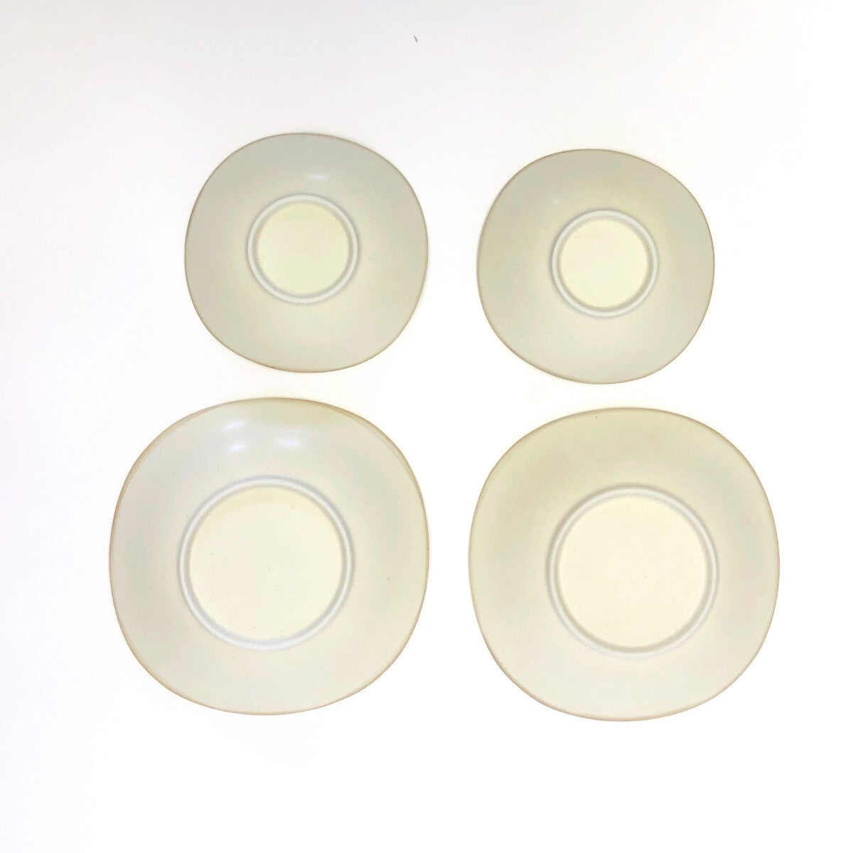 淡く優しいフチドリの器 カレー皿&ボウル4点セット