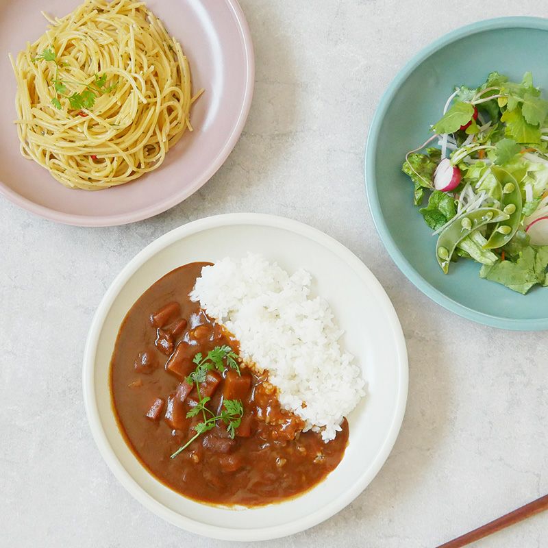 EAST table】アドレ 軽量食器 カレー・パスタ皿 23cm – 陶土う庵