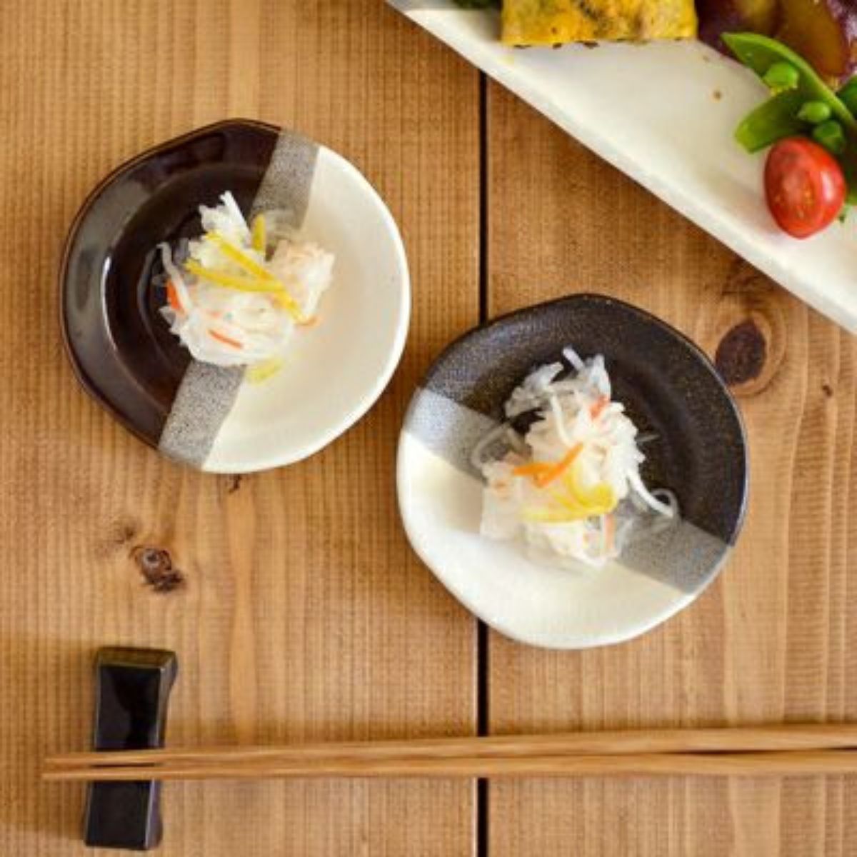 【minoruba】和食器 小皿 三色塗り分け