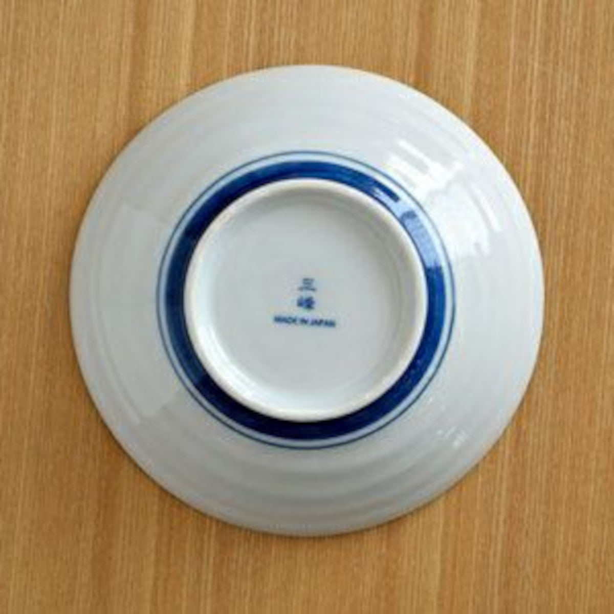 煮物浅鉢 青茶サビ十草