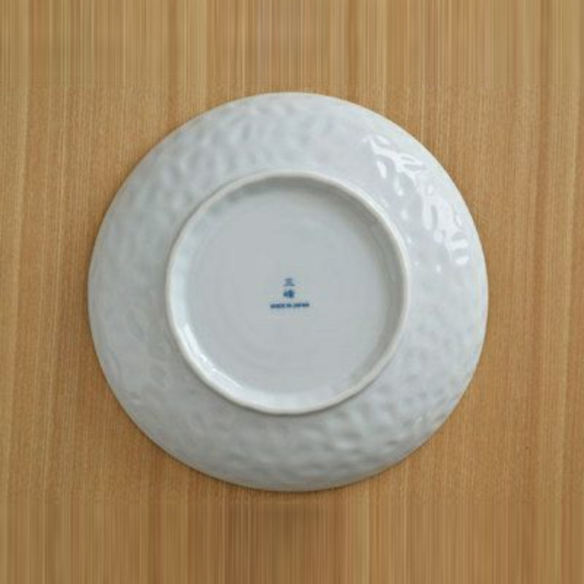 三角大皿 青茶サビ十草
