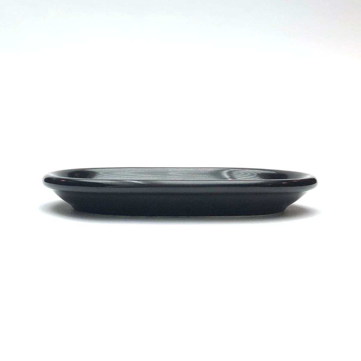【数量限定】黒艶消し(マット)18.5cm楕円皿(2枚セット)