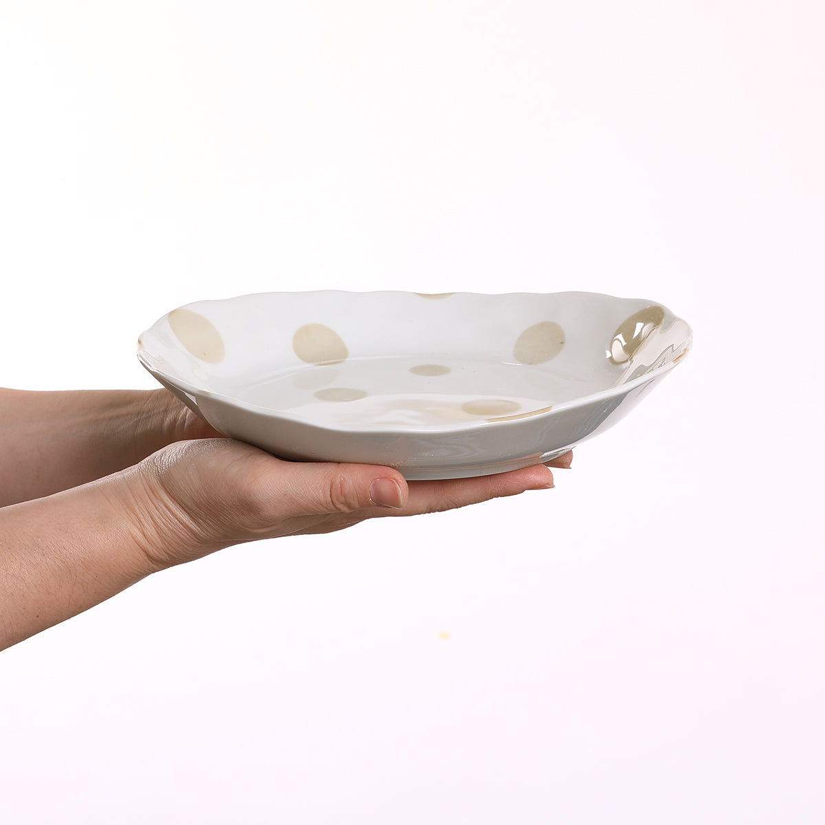 ベージュドットシリーズ カレー皿セット
