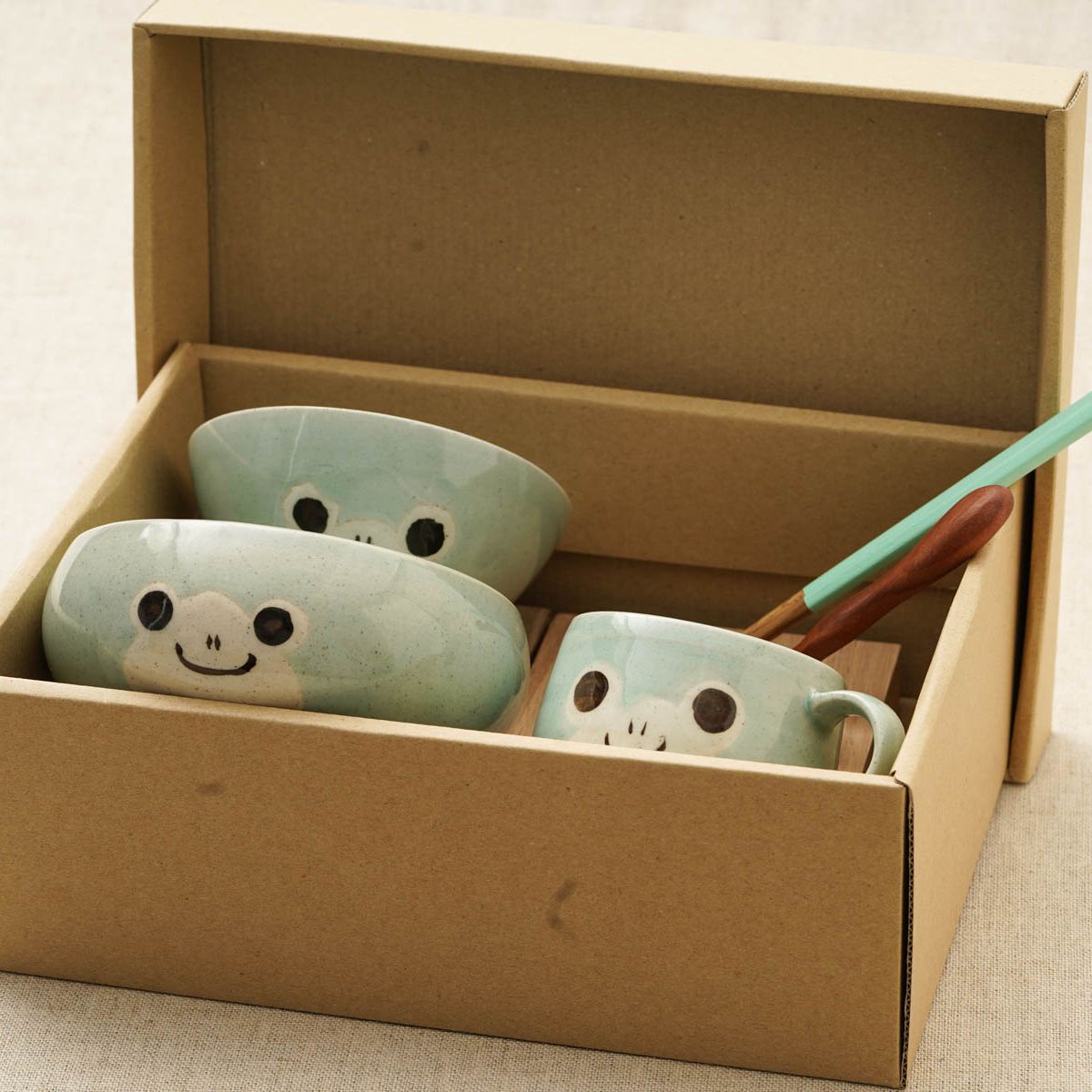 アニマル カエル食器5点セット