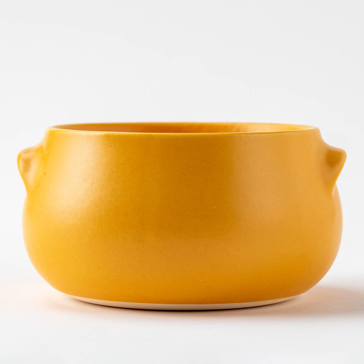 【22%OFF】特価品 直火対応 スープボウル3個セット ほっこりとしたかわいいかたち アイボリー/イエロー/ブラウン