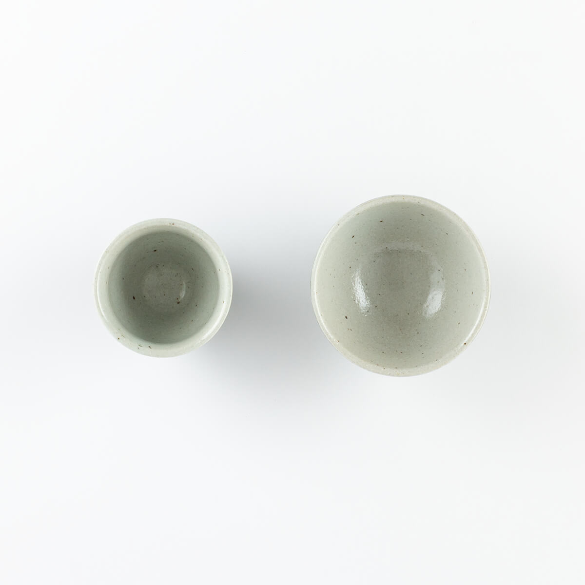 水玉 茶碗と湯呑のセット 陶器 グリーン おうちカフェ 和食器 ドット