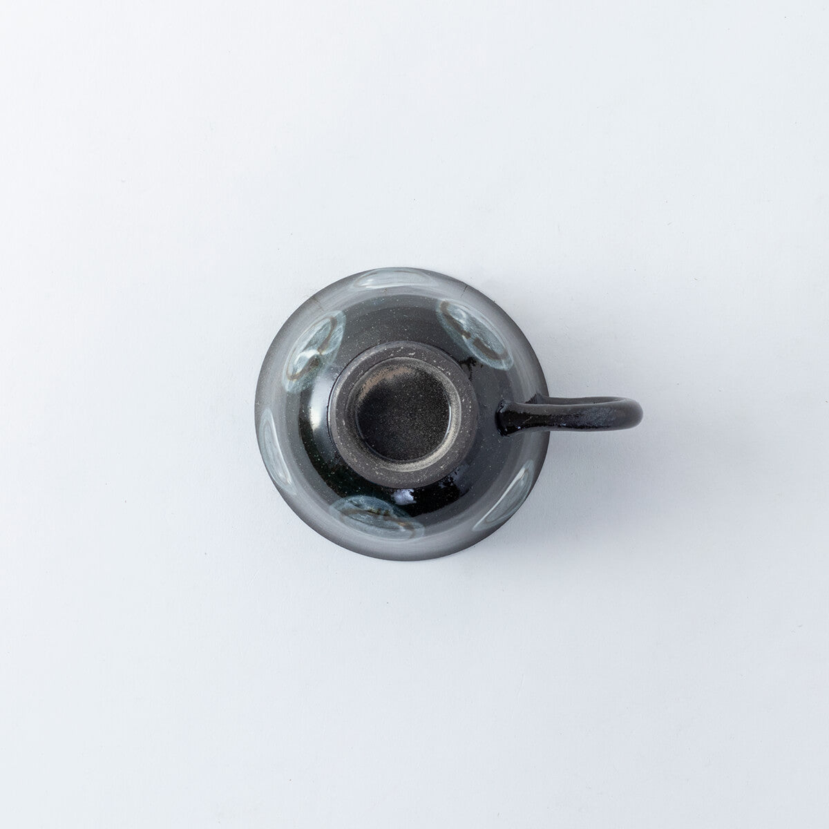 黒土丸紋 コーヒー碗皿