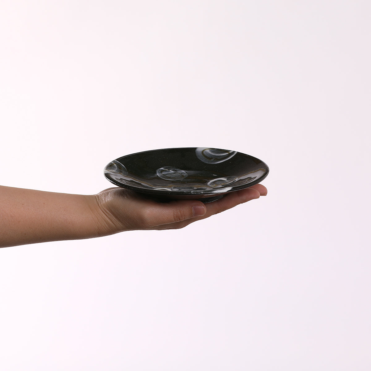 黒土丸紋 コーヒー碗皿