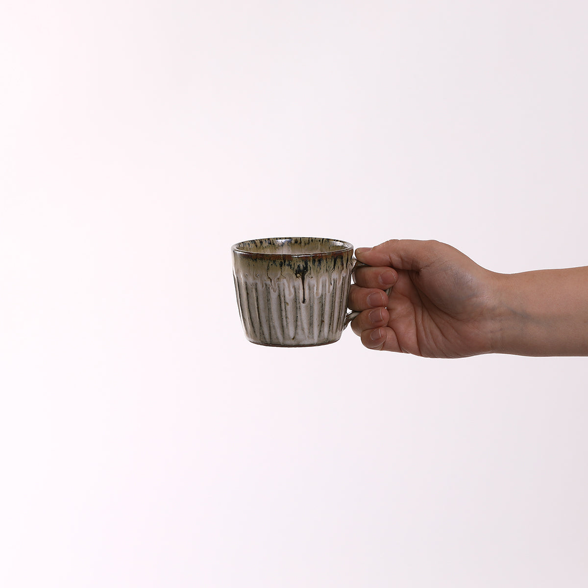 黒乳流し コーヒー碗皿