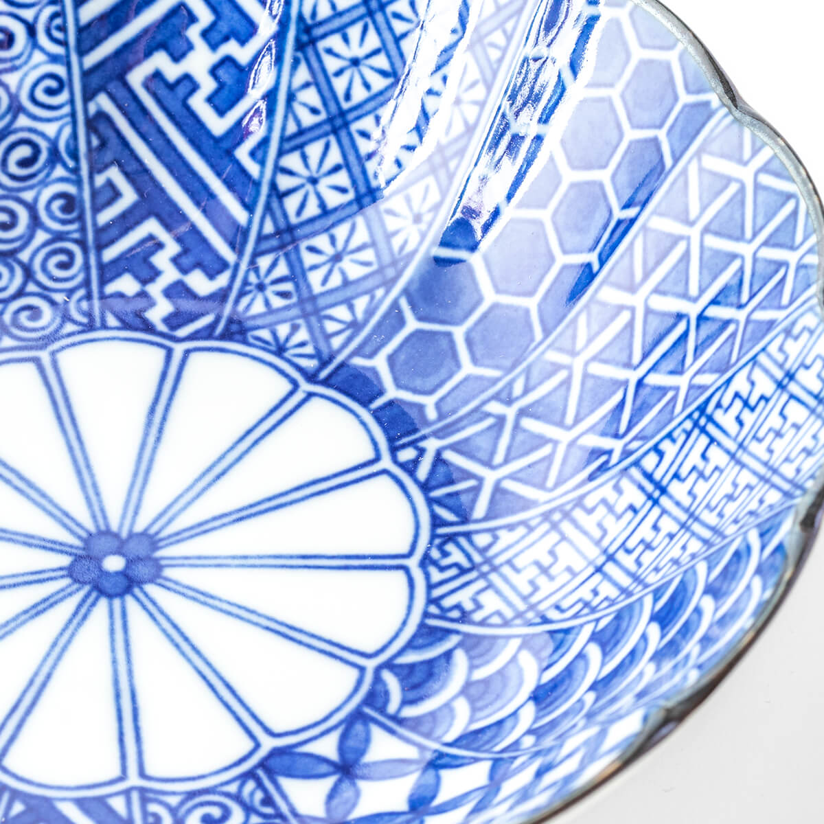 染付祥瑞 煮物鉢 3Pセット