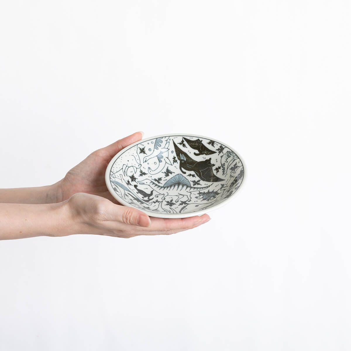 【33%OFF】特価品 ほのぼの生き物図鑑 子供カレー皿 3点