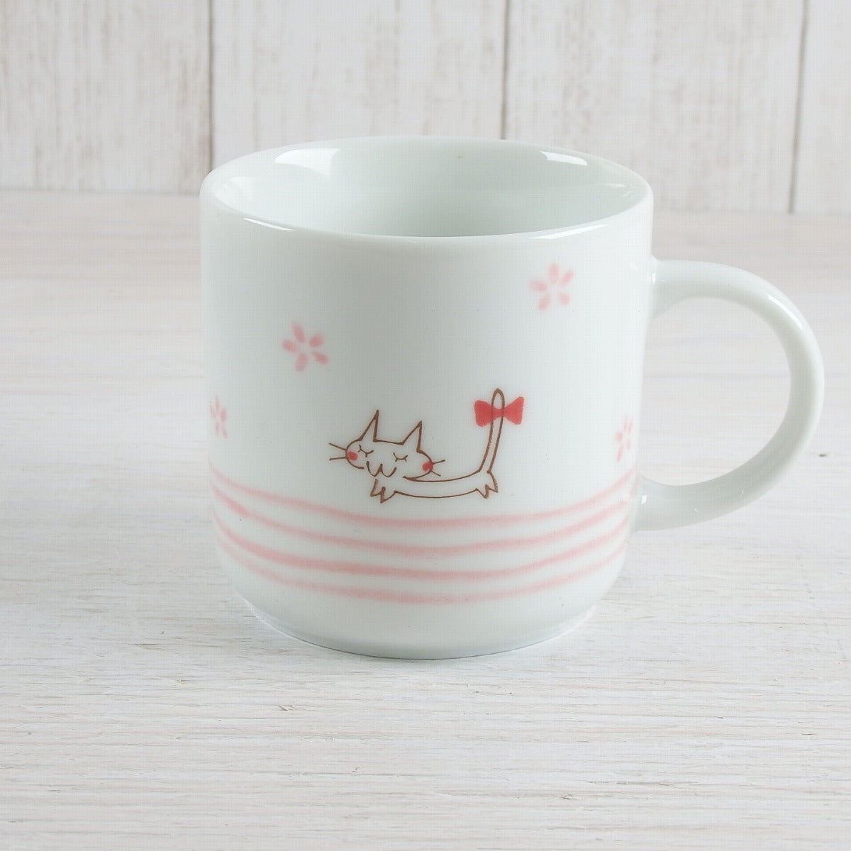 リボン猫PK 茶碗&マグ