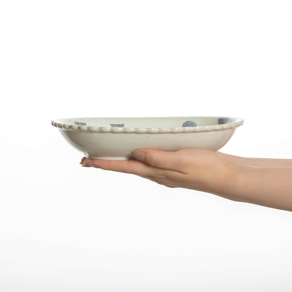 【33%OFF】特価品 「ビスケット型あわあわ」楕円パスタ&カレーボウル×2