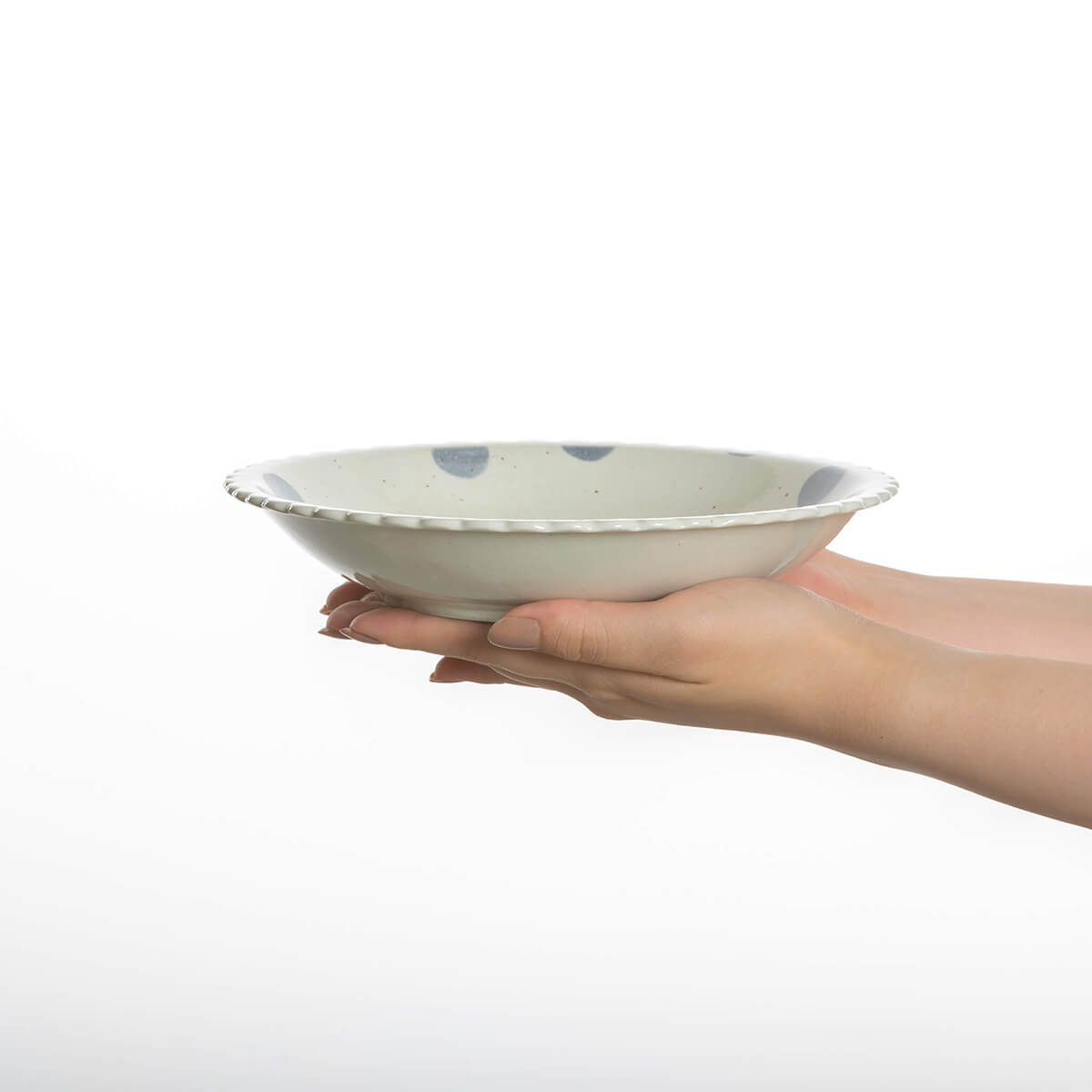 【33%OFF】特価品 「ビスケット型あわあわ」パスタ&カレー深皿×2