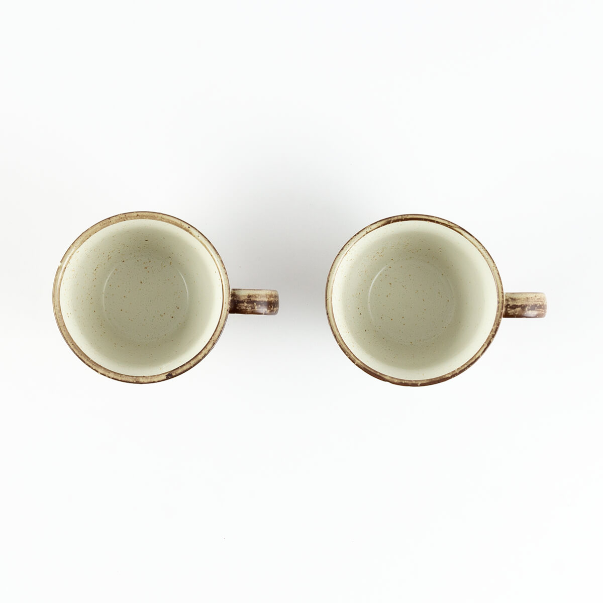 【25%OFF】あったかスープカップ 粉引ライン2個