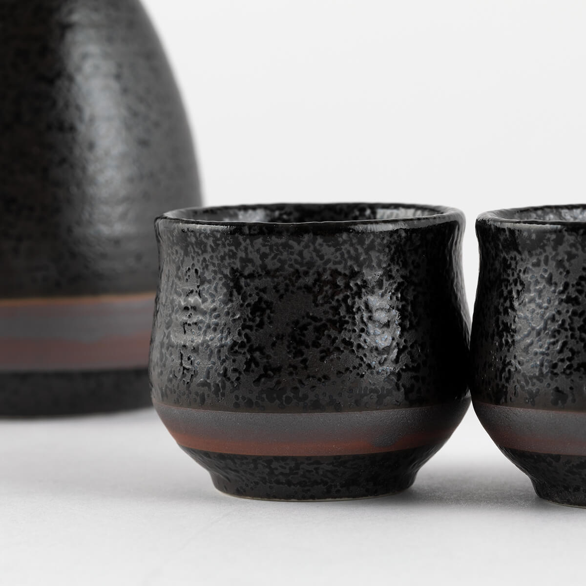 【28%OFF】蔵出し 黒結晶ライン 酒器セット