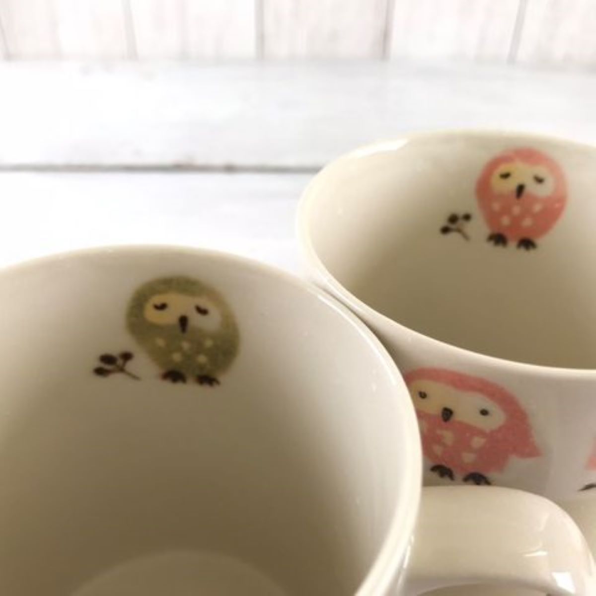 【28%OFF】特価品 森のふくろう軽量マグ ペア