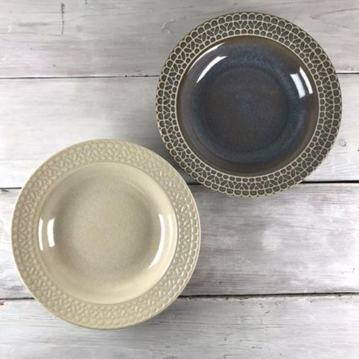 【25%OFF】特価品 レース 23.5cカレー&パスタ皿 ペア