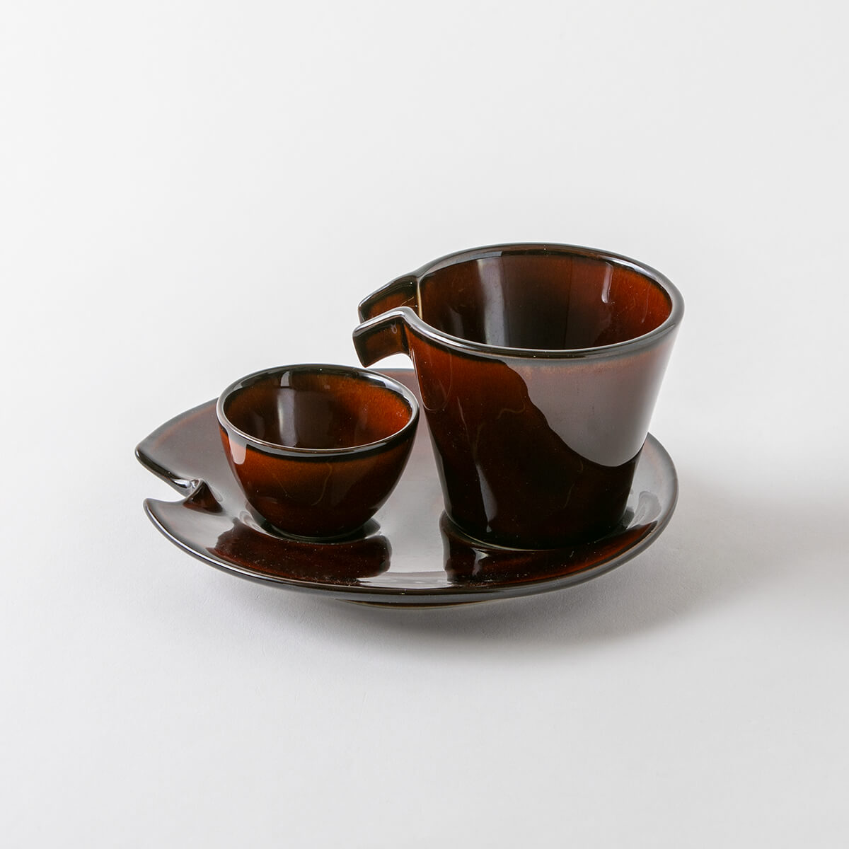 うるしブラウン冷酒器いらっしゃいませのセット