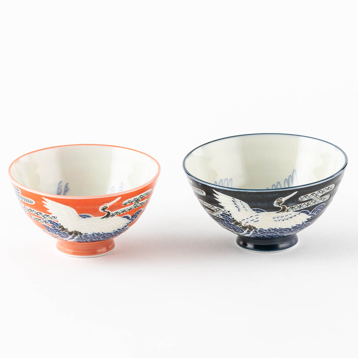 【20%OFF】鶴 夫婦茶碗