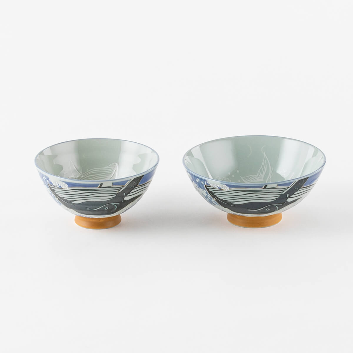 日の出鯨 夫婦茶碗