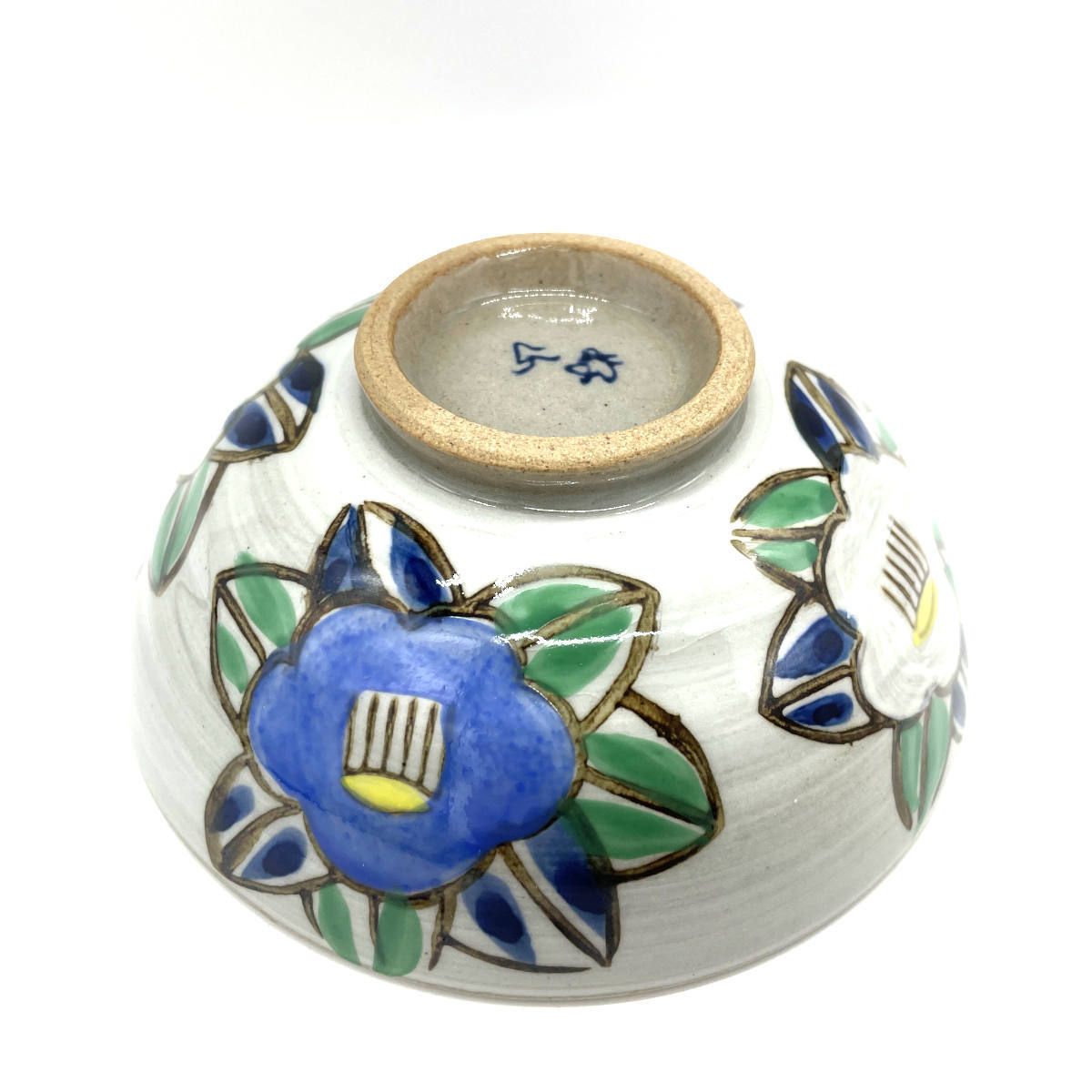 染錦椿 夫婦茶碗(大平・中平)