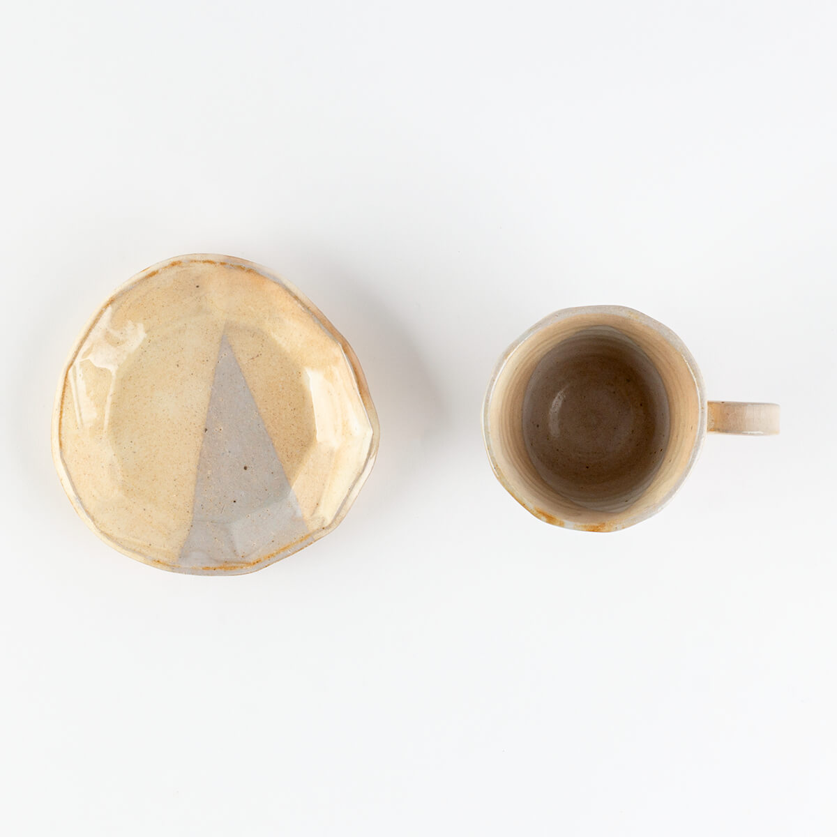 美濃萩コーヒー碗皿
