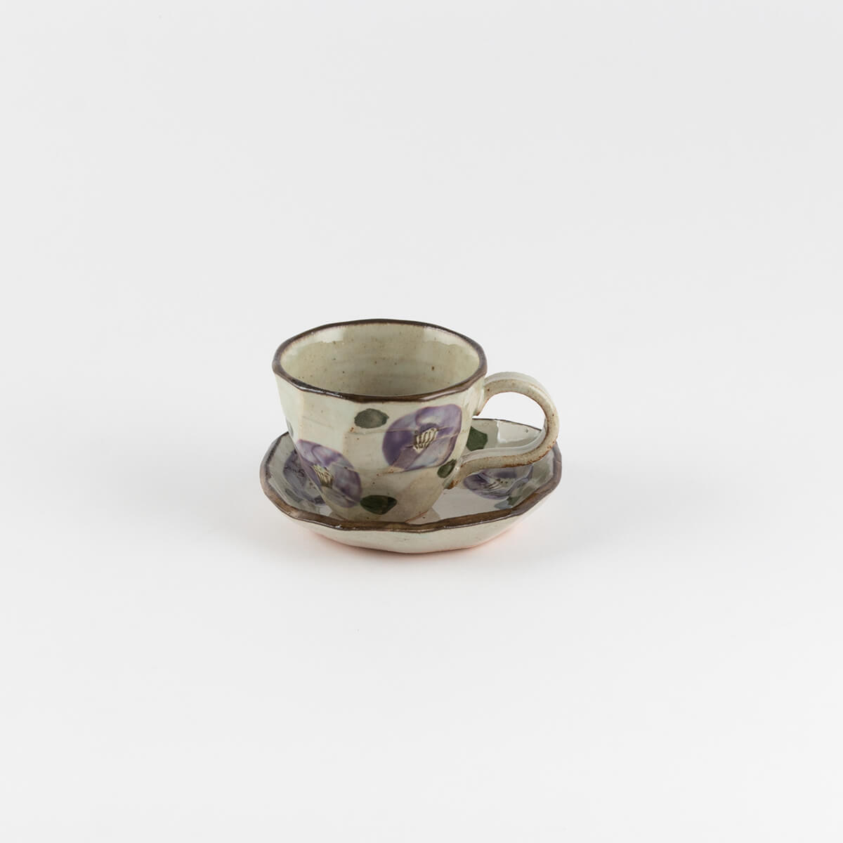 紫椿コーヒー碗皿