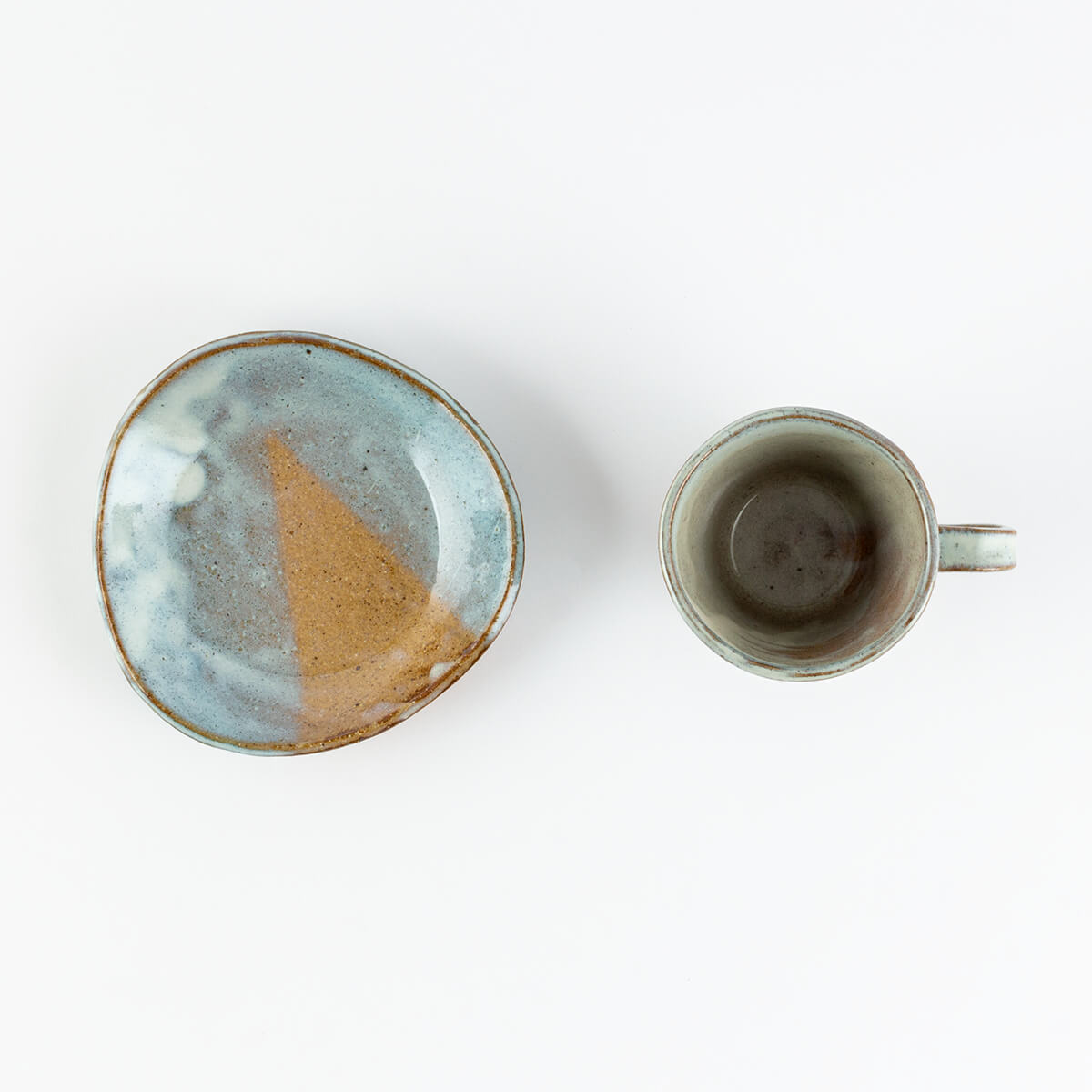 グリンうのふさざ波コーヒー碗皿