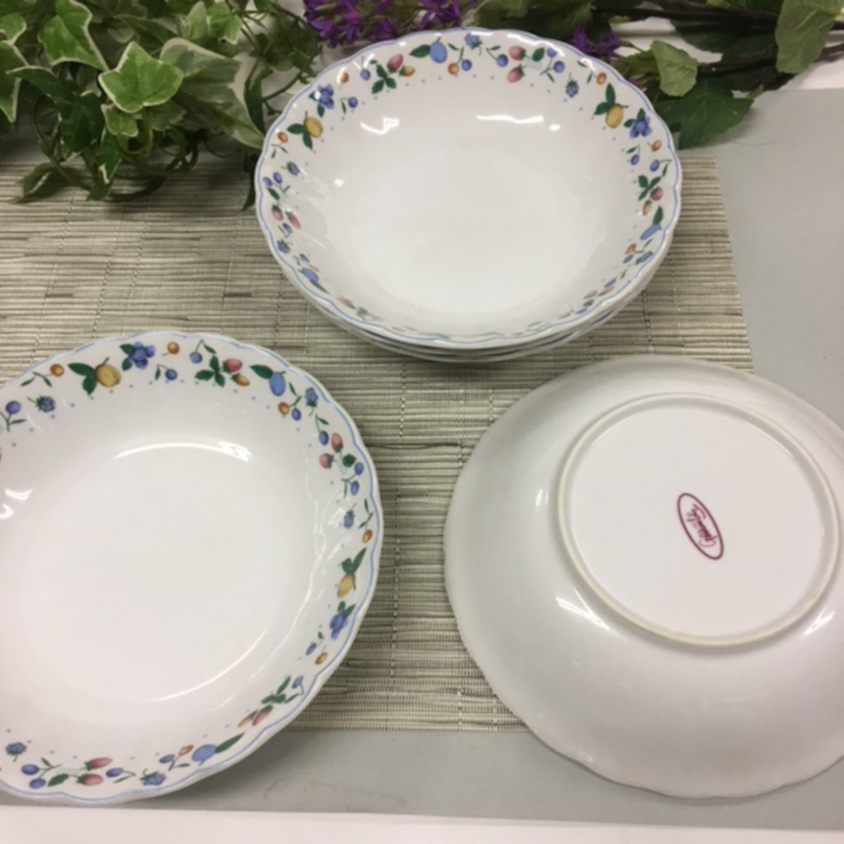 フルーツティアラ スープ&パスタ皿 5枚