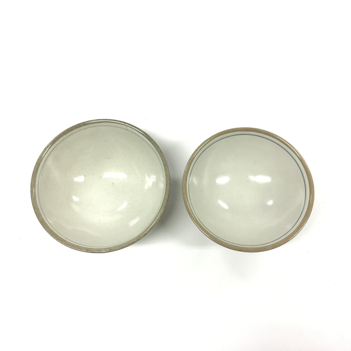 赤絵唐草茶碗大小ペア