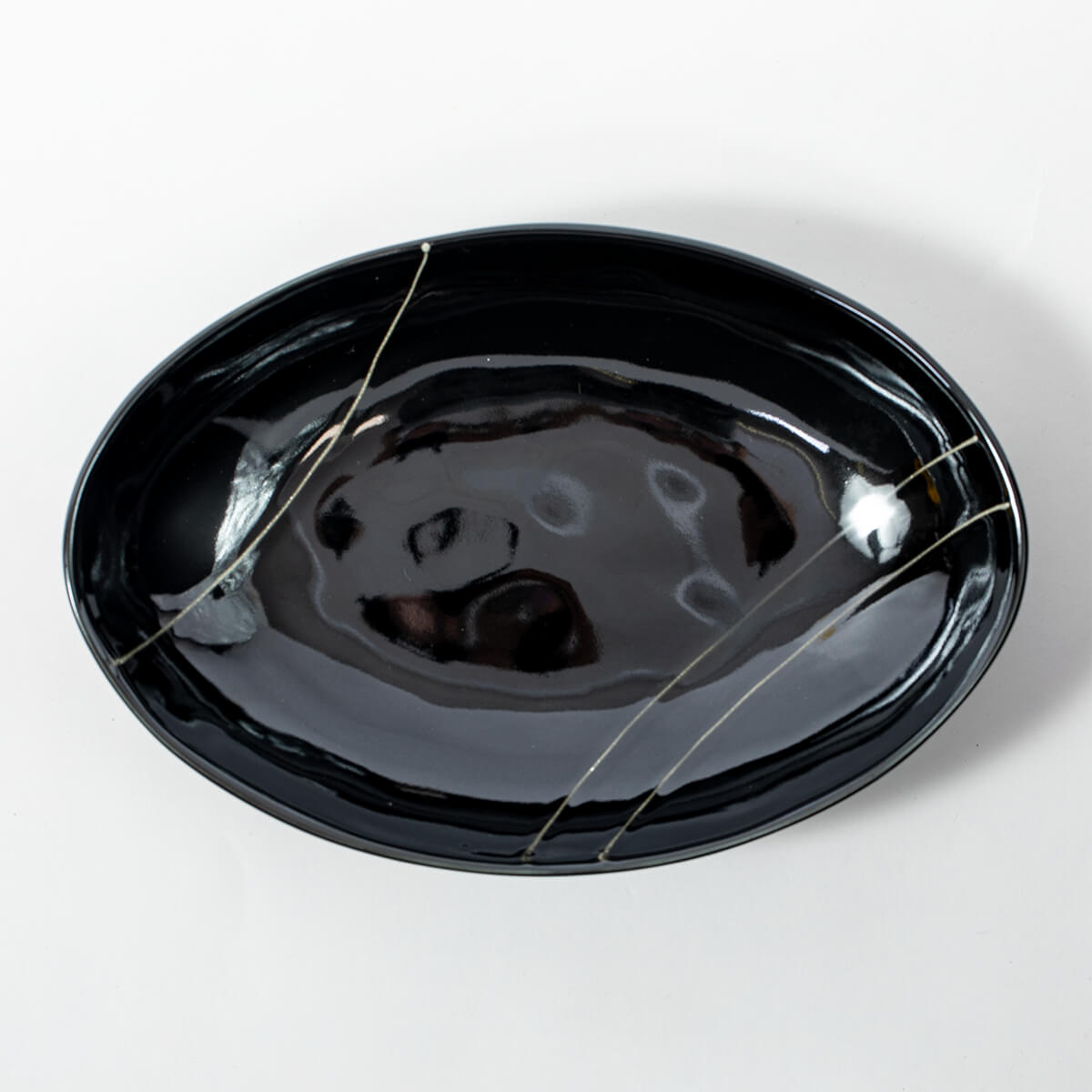 楕円球 カレー皿3枚組