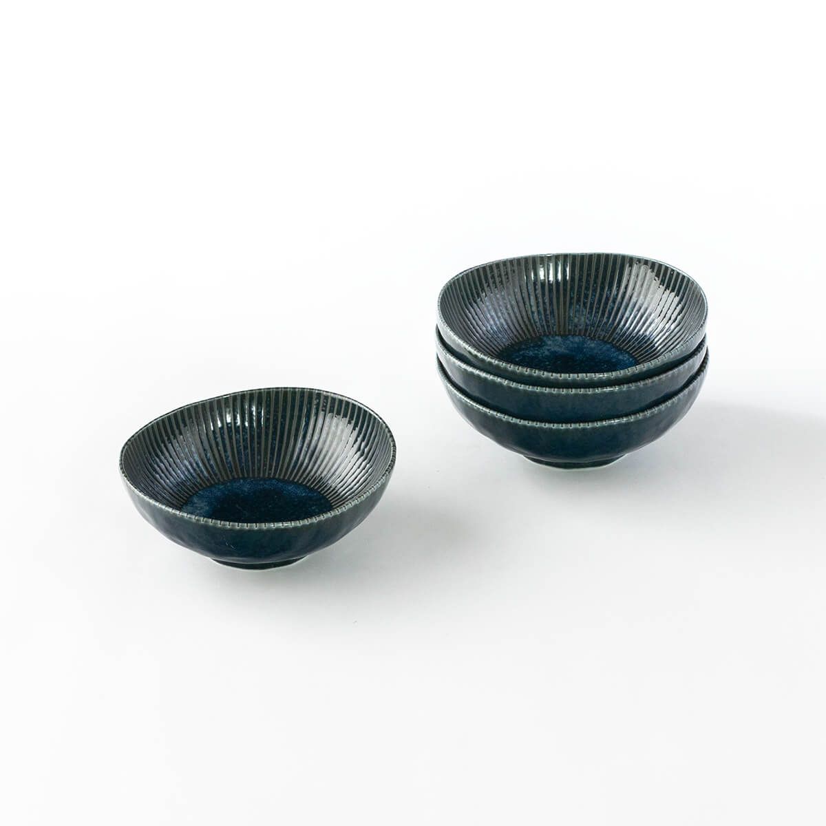 古窯群青 ちょうどいいサイズの小鉢4個セット – 陶土う庵
